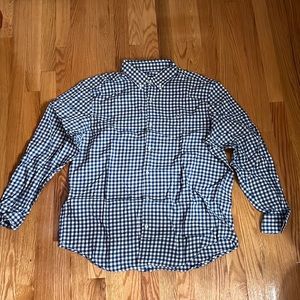 Vineyard vines whale shirt blue check pattern size XL whale shirt
